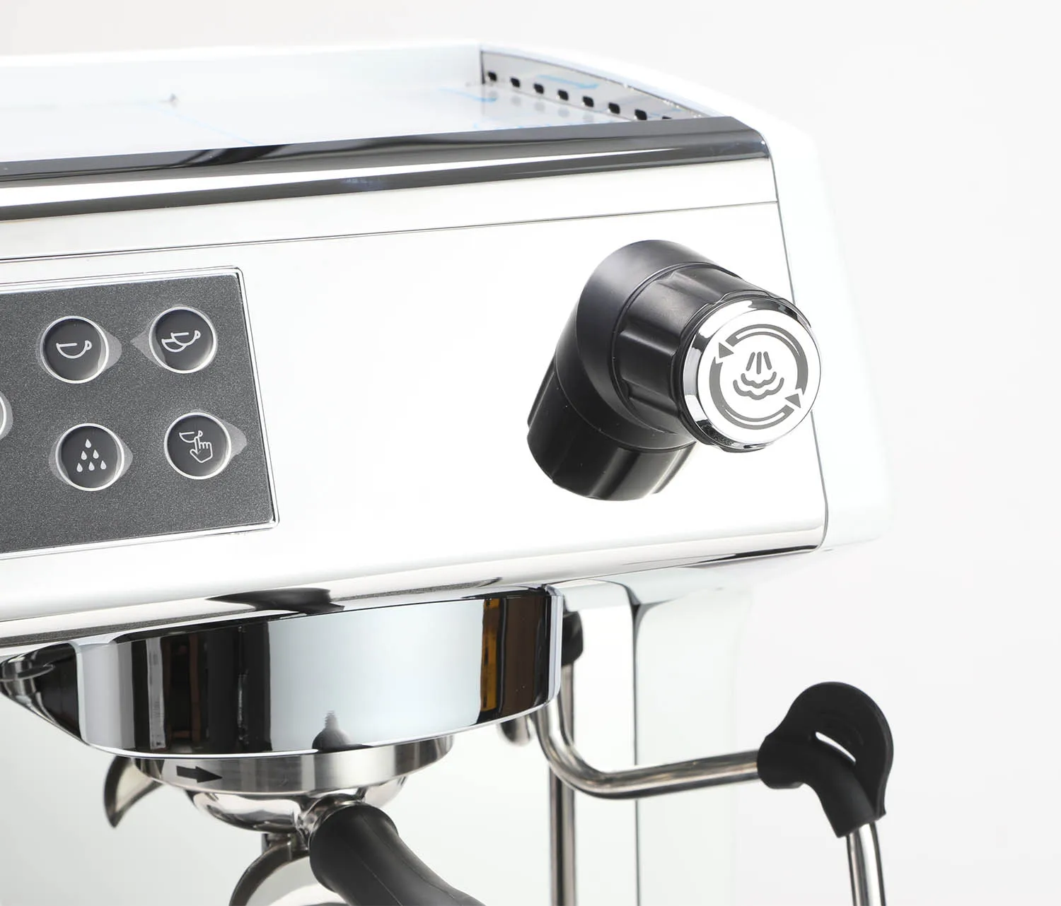 Professional 15 Bar Single Group Espresso Coffee Machine, White Color 5