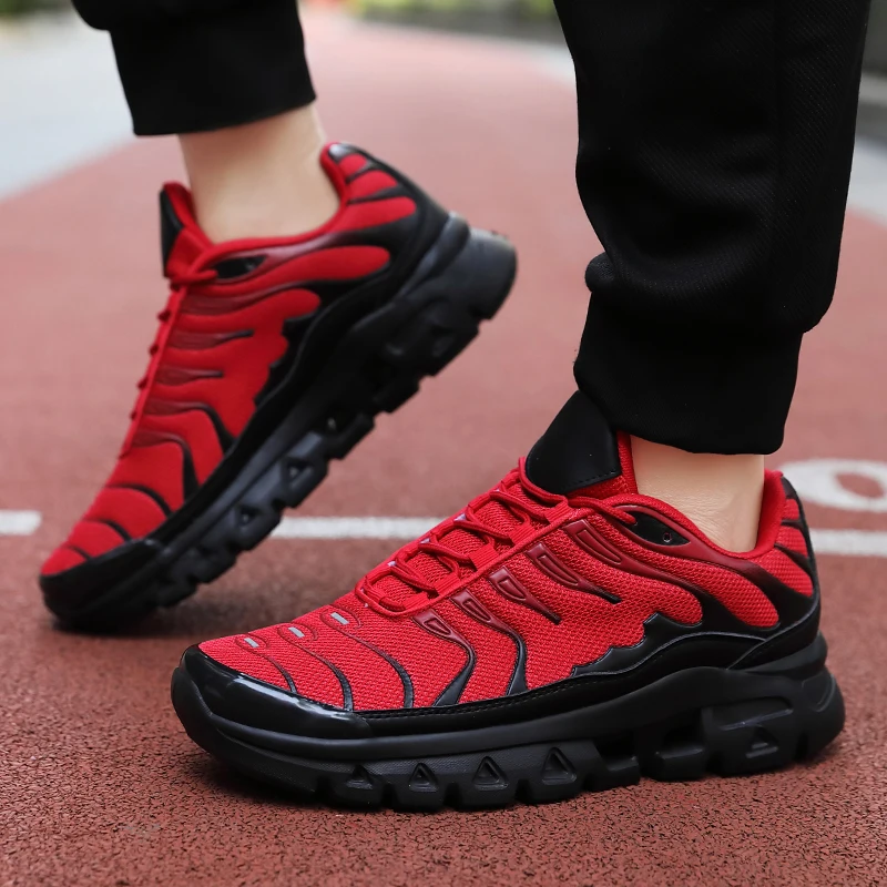 Men running shoes new breathable mesh thick bottom comfortable men and women sports shoes casual outdoor non-slip men shoes 47