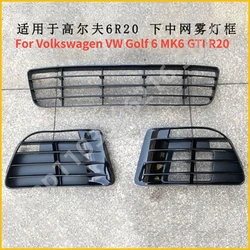 R20 style ABS glossy black lower Grille Upper and fog lamps front bumper grill For Volkswagen VW Golf 6 MK6 GTI R20