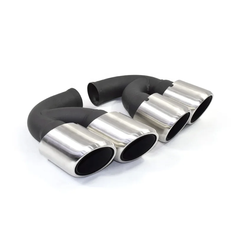 

Brushed Stainless Steel Exhaust Pipe Muffler Tail Throat Modification S10-14 Car Chassis Model 958-1-2 Original Four-pointer
