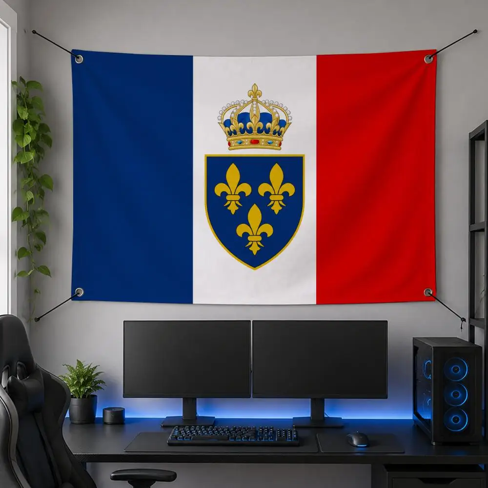 Flag Bold F-Free France Ensign Royal Standard Flags Flag Banner for Bedroom Dorm Party Home Living Room Game Room Gift