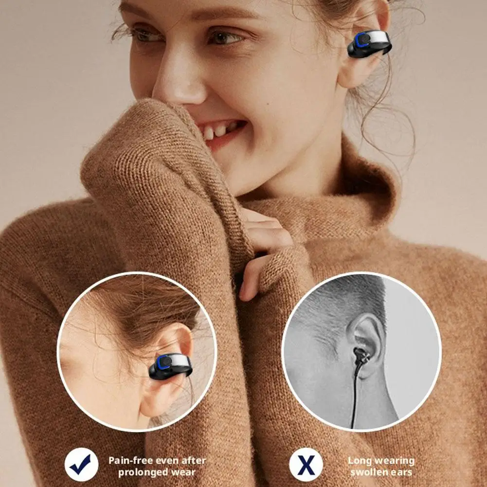Over-ear Bluetooth Headphones With Single-ear Design Ear Battery Business Lightweight Bluetooth Clip Life Extended Headphon G6O9