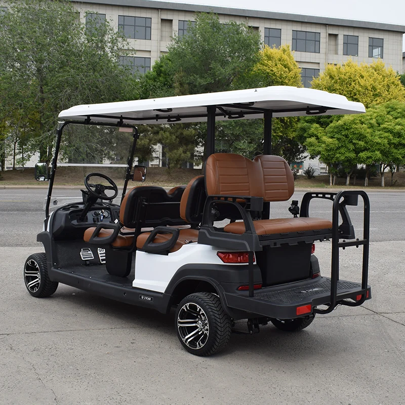 Carro de golfe utilitário elétrico de 6 lugares com bateria para venda