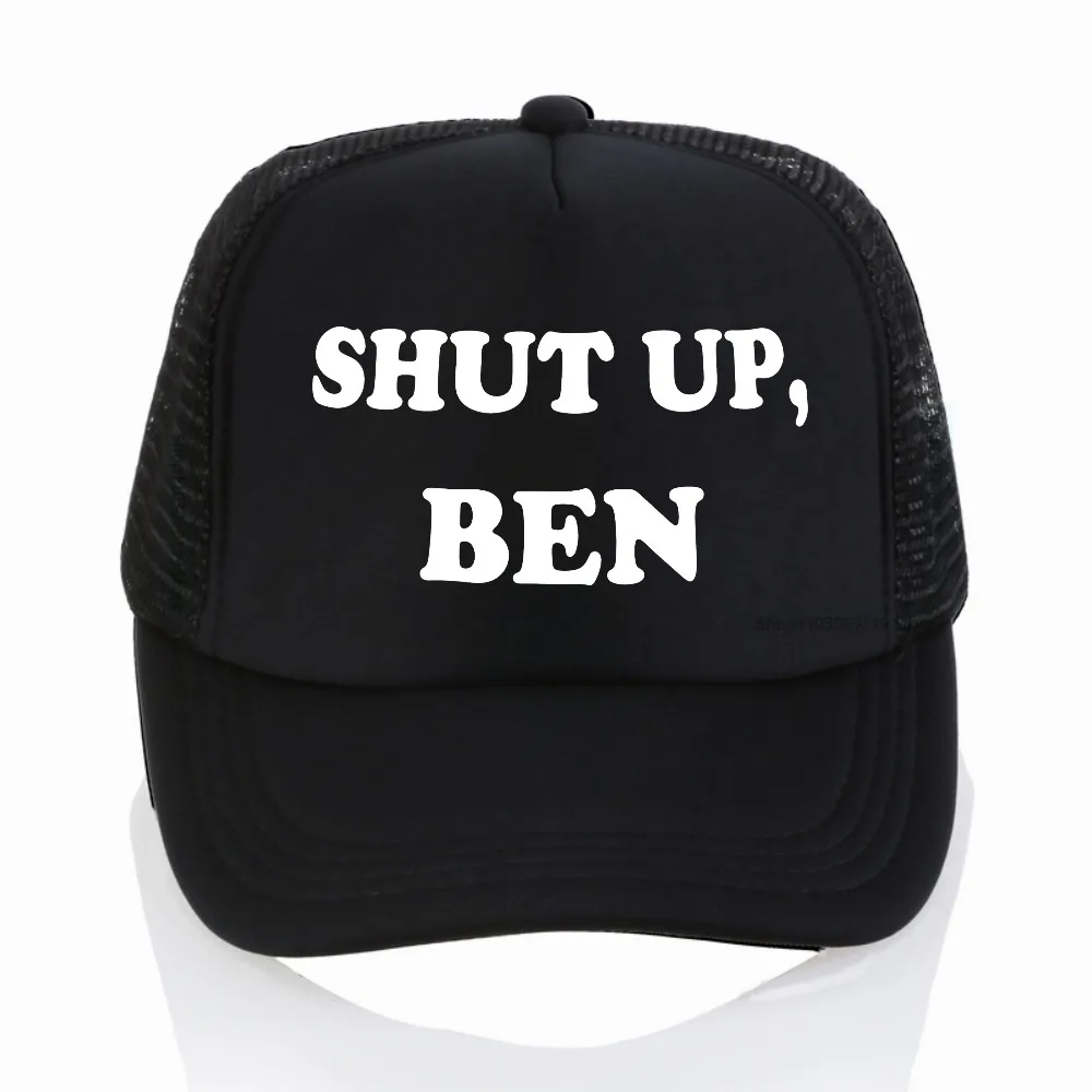 

Shut Up, Ben Sporty Baseball Cap casual Breathable Mesh Trucker Hat for Men women Adjustable Sunscreen Hat summer Snapback Hats