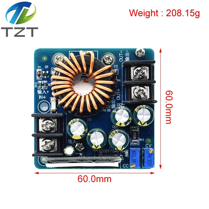 DC-DC 400W 15A Step Down Buck Converter DC 10V-60V To 0-45V Constant Voltage Constant Current Adjustable Power Supply Module