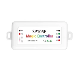 SP105E Pixel LED Controller per LED Strip Dream color SPI 2048-Pixel Bluetooth-compatibile APP Control DC 5V 12V 24V