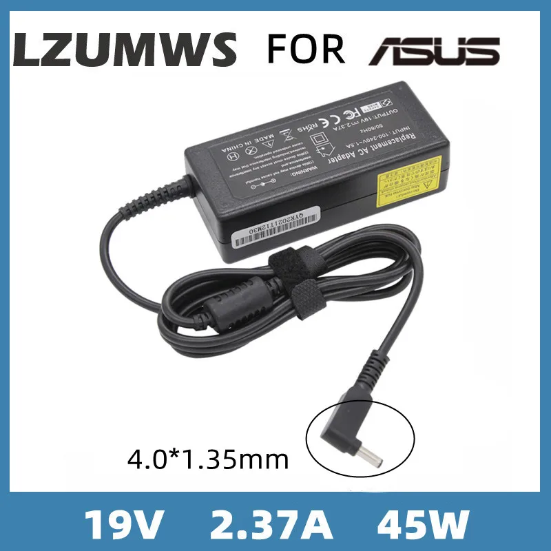 

19V 2.37A 45W 4.0*1.35MM Laptop AC Adapter DC Charger For ASUS S200 S201 X202E PRO453 UX21A UX32A FL5900UB U303L 7200U UX32VD