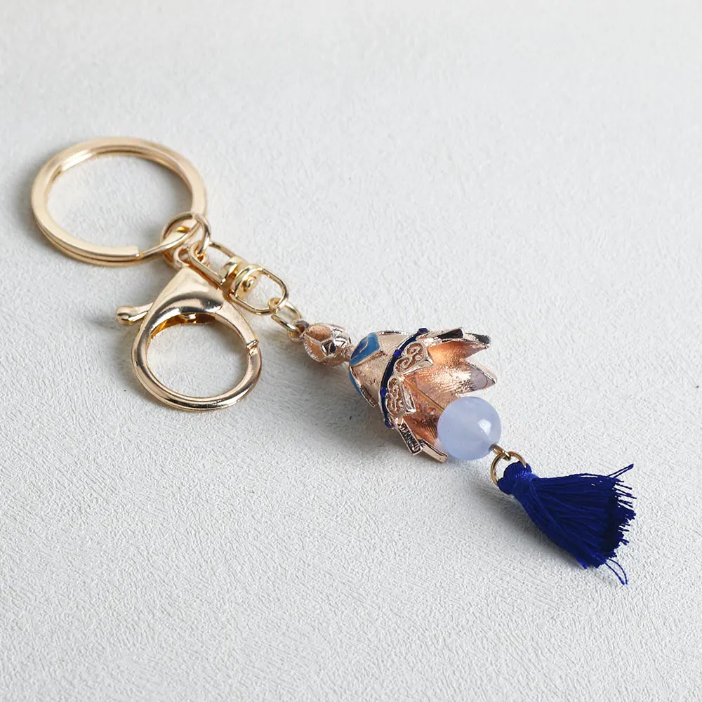 Juego Genshin llavero de impacto Wanderer soldado disperso campana Cosplay llavero Anime Fan fiesta disfraz Prop