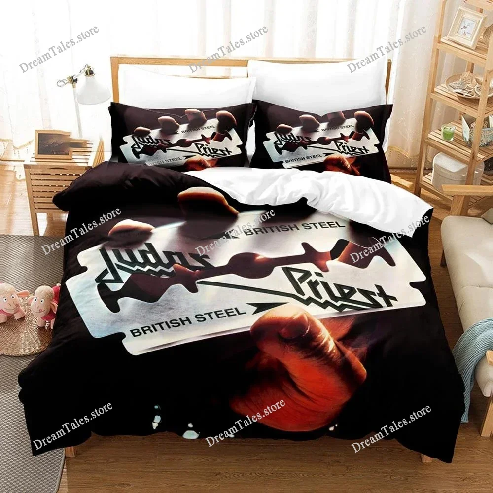 

Judas Priest Bedding Set Duvet Cover 3d Bedding Fashion Design Decoration King Duvet Cover Set Double Bed Set Bedding Sets