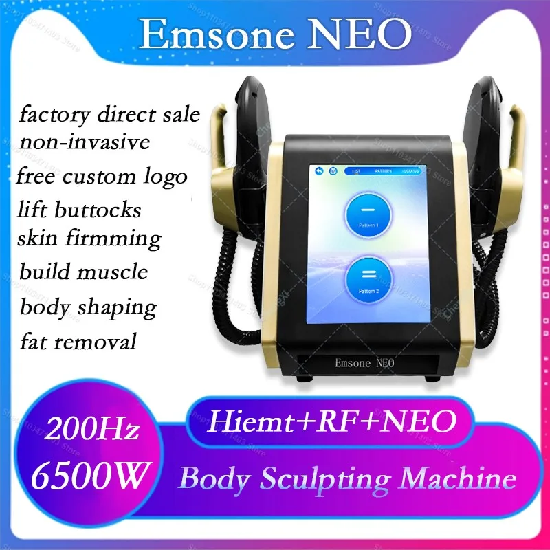 

Emsone NEO Body Sculpting machine 6500W RF Hiemt EMS Muscle Stimulation Slimming Weight Lose Massage Beauty Equipment
