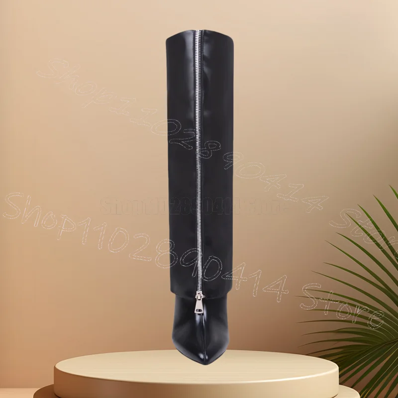 أسود تحولت أكثر من سستة ديكور أشار تو الأحذية الانزلاق على أحذية النساء رقيقة عالية الكعب مثير حفلة يؤرخ 2025 Zapatos Para Mujere #4