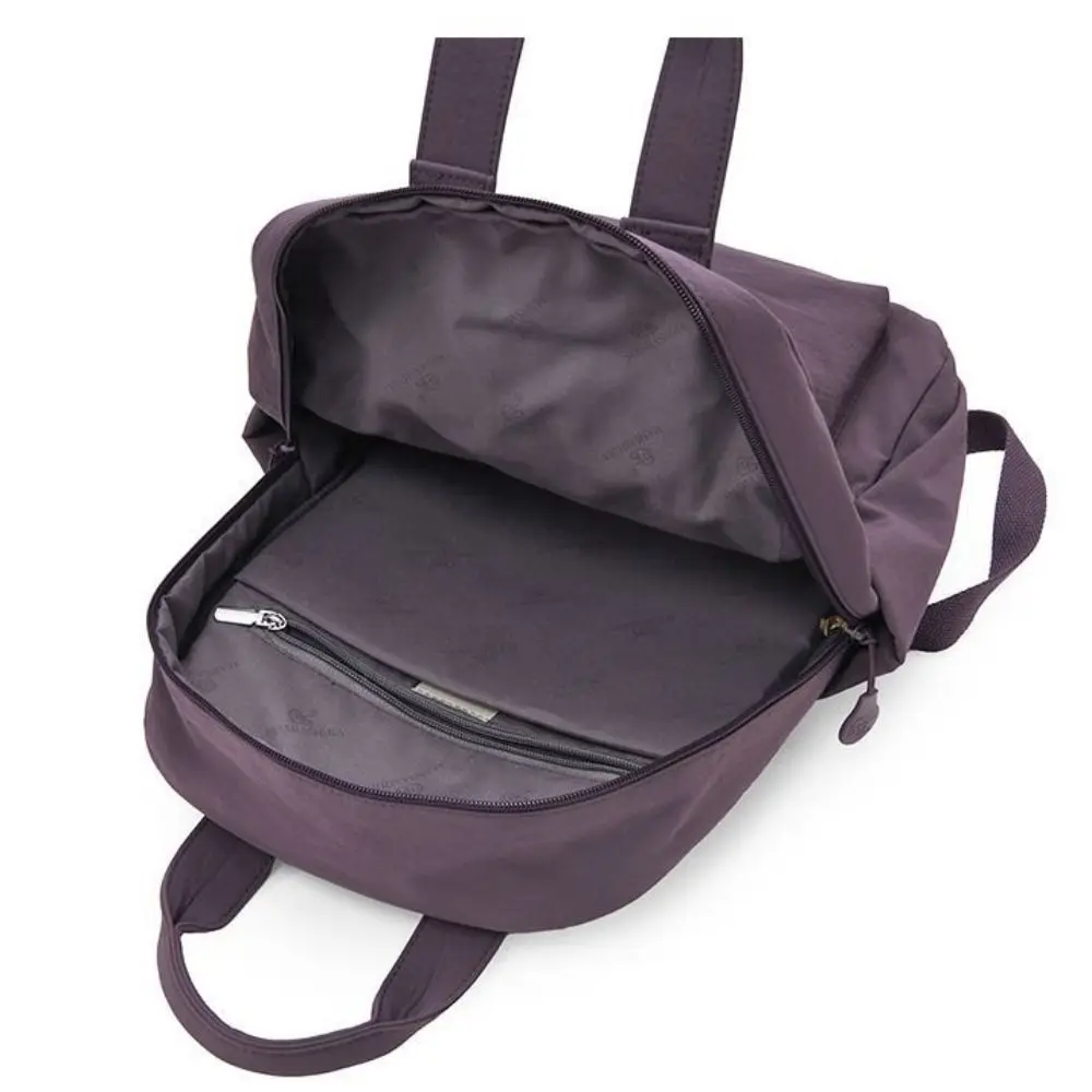 

High Quality Lightweight Shoulders Bag Large Capacity Waterproof Travel Backpack Solid Color Multi-layer Schoolbag