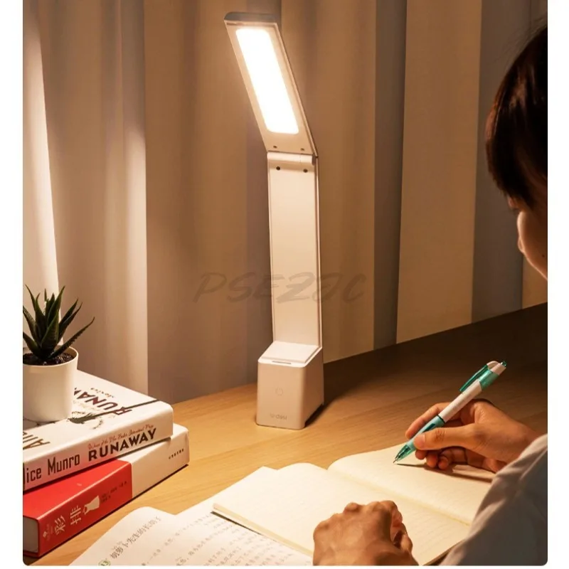 LED Desk Lamp Three Color Adjustable Infinite Dimming Office and Learning Rechargeable Desk Lamp