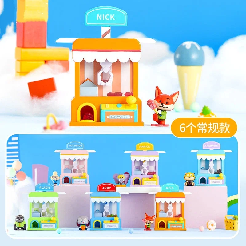 Коллекционная игрушка-сюрприз Zootopia: фигурки Джуди и Ника в закрытой коробке, украшение для комнаты, подарок на праздник