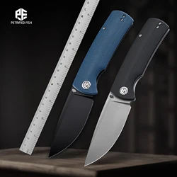 Petrified Fish PFP01 Folding Knife K110 Steel G10 Handle Pocket Foldable Outdoor Hunting Fishing Knife Stainless Steel EDC Tool
