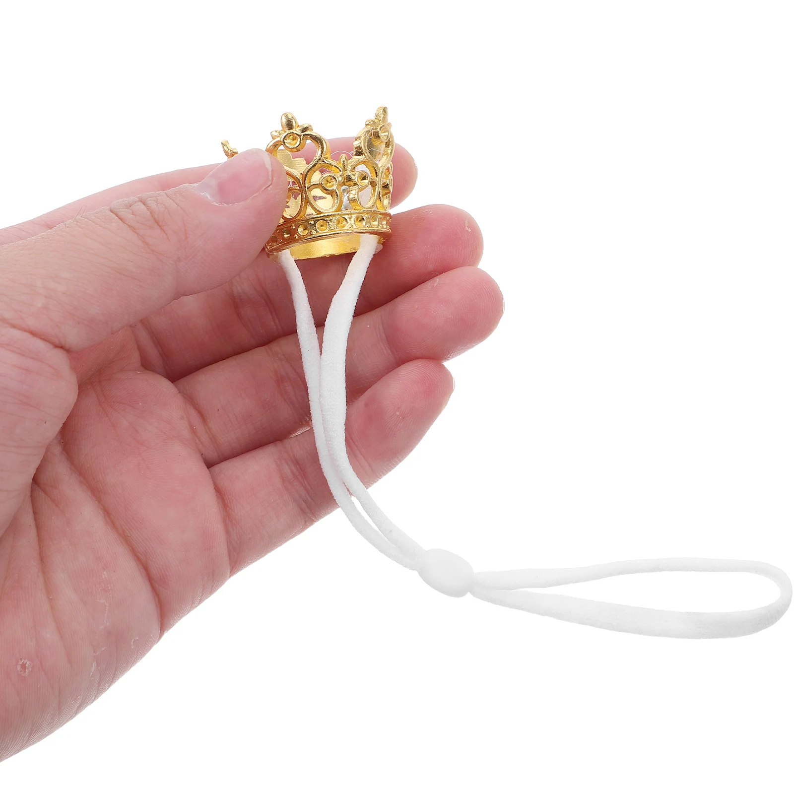 

2Pcs Hamster Crown Headwear Adjustable Straps Mini Tiara for Small Pets Party Photoshoot Dress Up Prop Pet Crown