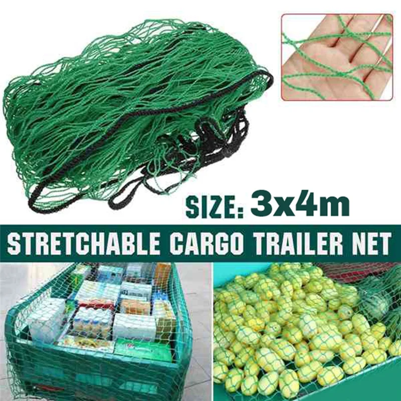 

A85E-3X4M сверхмощная растягивающаяся сетка для грузового прицепа, безопасный защитный автоаксессуар для автомобиля, внедорожника, грузовика