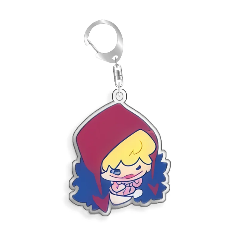 Keychain OP OPTCG Card Charlotte Pudding Bepo Backpack Pendant Anime Game Fans Gift Recycled Acrylic Decoration Rare Card Toy view 2