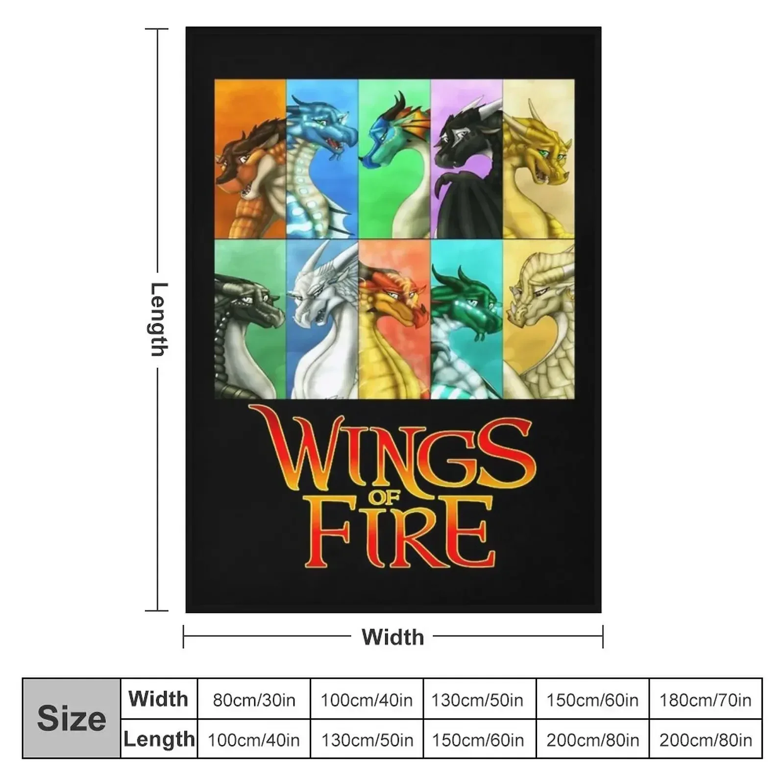 Wings Of Fire - All Together Throw Blanket Soft Plush Plaid Sofas Personalized Gift Plush Bed for babies Blankets
