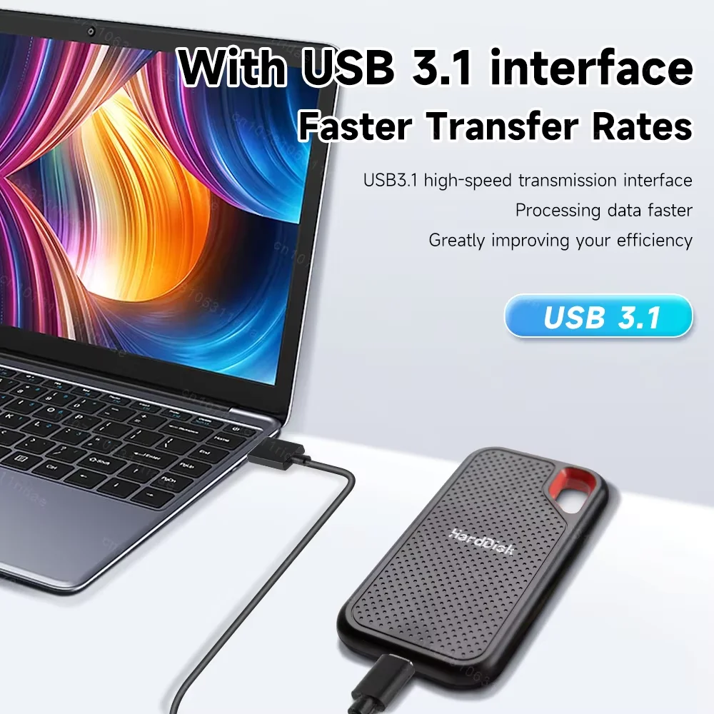 محرك الأقراص الصلبة الخارجي الأصلي SSD 1 تيرا بايت عالي السرعة USB 3.1 Type-C واجهة القرص الصلب 256 تيرا بايت محرك الأقراص الصلبة الشامل لأجهزة الكمبيوتر المحمول/الكمبيوتر/MAC