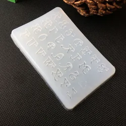 English Letters Fondant Alphabet Letter Silicone Mold 3D Chocolate Mould Cake Decorating Tools