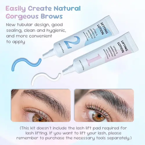 Imagen 2 del producto PERMANIA Kit de laminación de cejas Kit de laminación de cejas DIY instantáneo Cejas naturalmente preciosas en el hogar Ingrediente suave (con ESSENCE)
