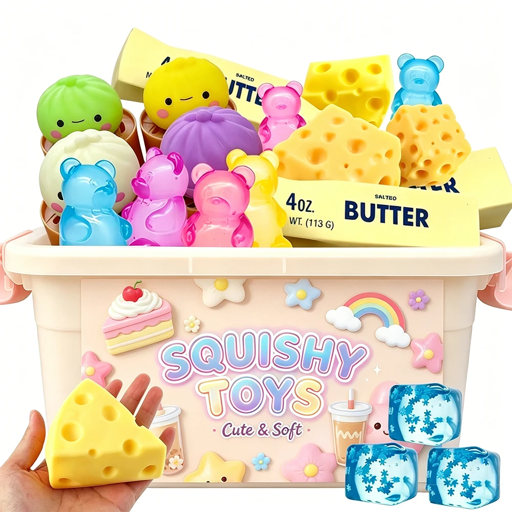 

Mystery Fidget Toy Blind Box ,Simulated Food,Antistress Foot Squishy Toy, Squeeze Toy, Mochi Squishy, Stress Reliever Toys