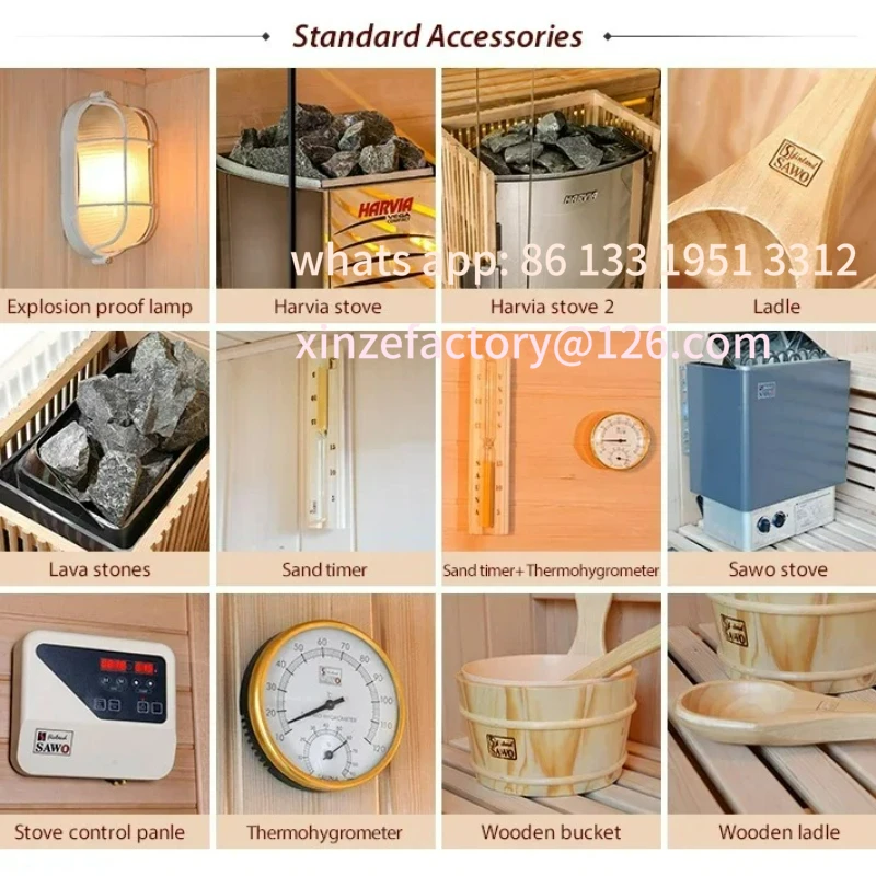 غرفة ساونا بخارية صغيرة تقليدية لشخصين قابلة للتخصيص