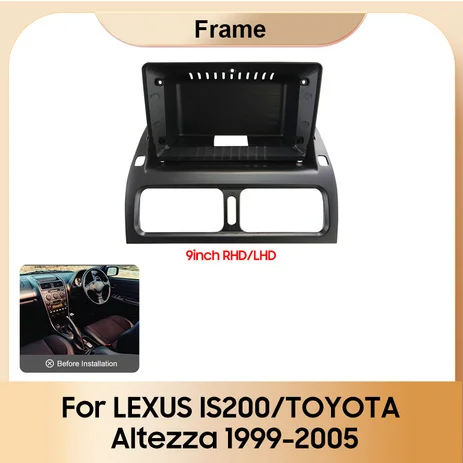 Car Radio Frame For LEXUS IS200/TOYOTA Altezza 1999-2005 Stereo Panel Harness Wiring Connector Power Cord Adapter Canbus Decoder