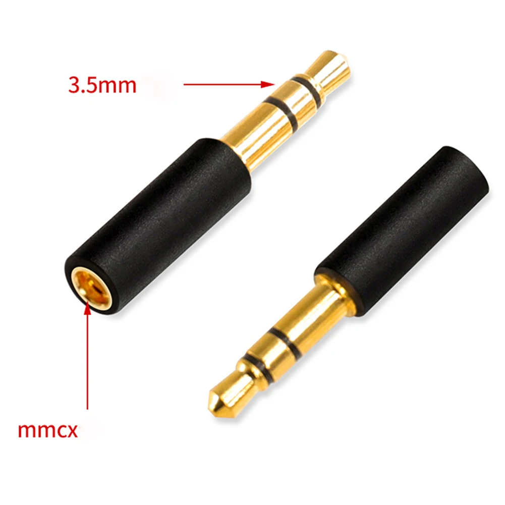 1 Pair 3.5Mm to MMCX Adapter for M1 M2 -1 WTD-3 Headphones Conversion Pin DIY Stereo Headset