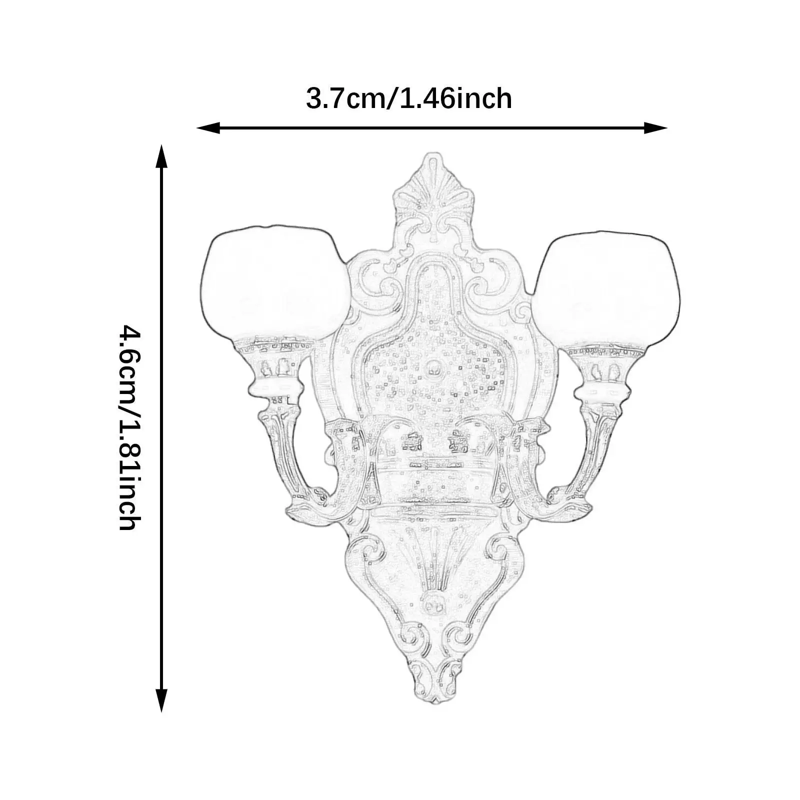 1:12 poppenhuis wandlamp poppenhuis meubilair voor woonkamer poppenhuis thuis
