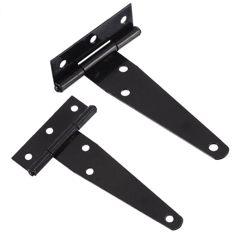 3 4 5 6 8Inches T Shaped Rustproof Iron Light Duty Shed Hinge Gate Strap Hinge Door Gates Hinges for Cabinet Gate Door