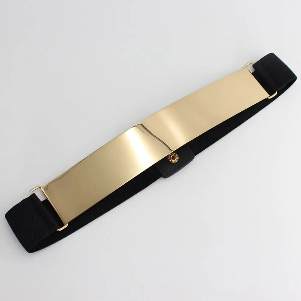 

Adjustable Waistband Gold All-match Silver Waist Corset Belts Metal Elastic Belt Elastic Cummerbunds Women Waist Belt