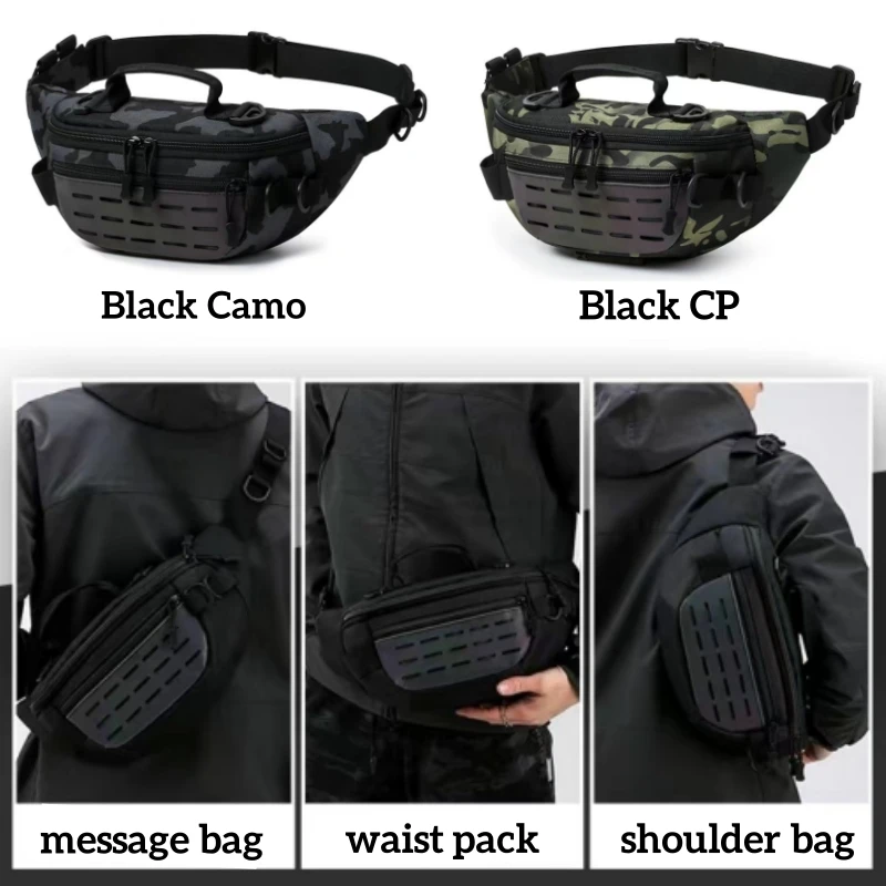 Outdoor Fishing Bag Waterproof Sport Waist Bag Causal Daily Crossbody Chest Satchel Shoulder Bags Cycling Tool Molle Fanny Pack