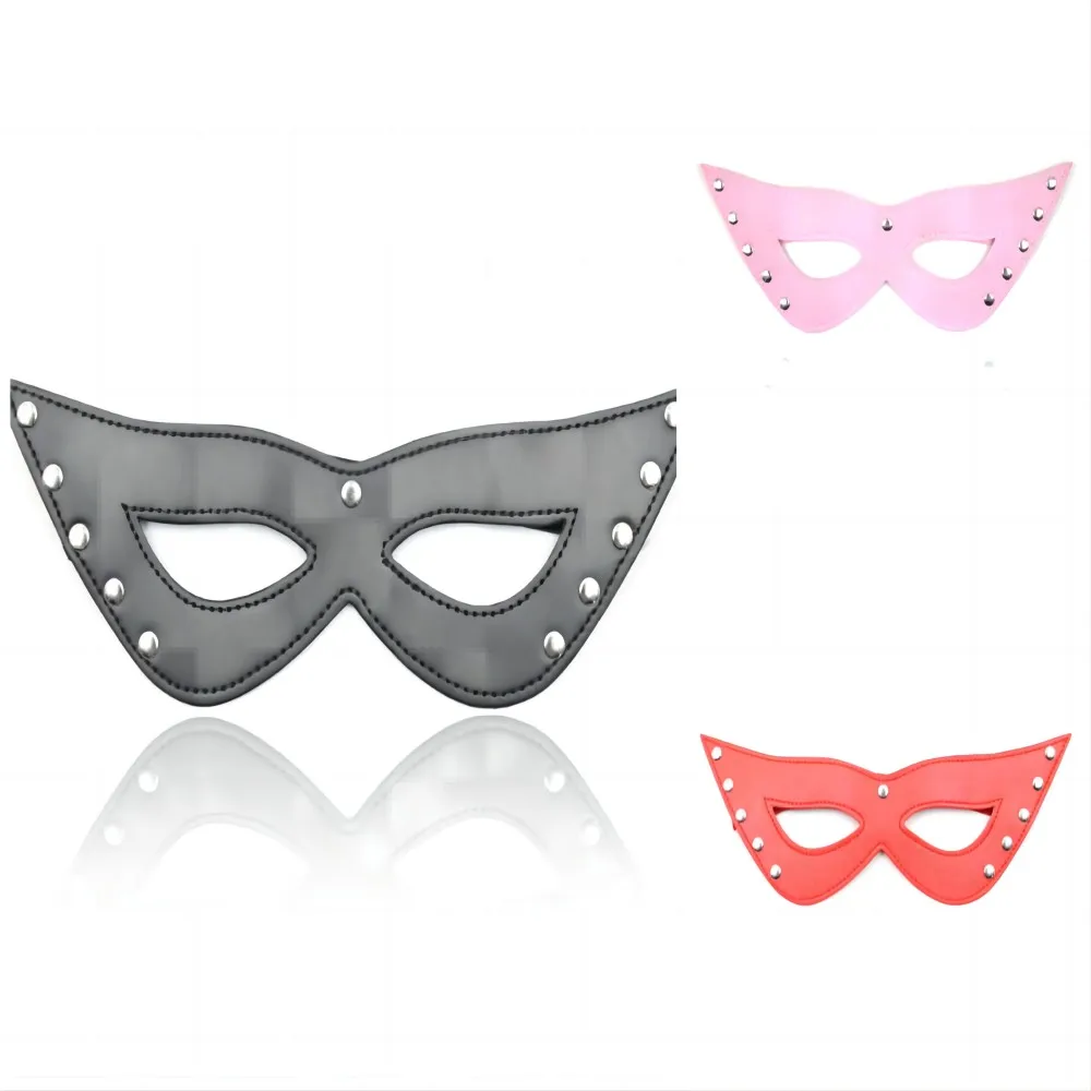 

Sex Women Sexy Cosplay Fox Mask PU Leather Sex Mask Halloween Party Mask Exotic Accessories Roleplay Half Face Cat Masks