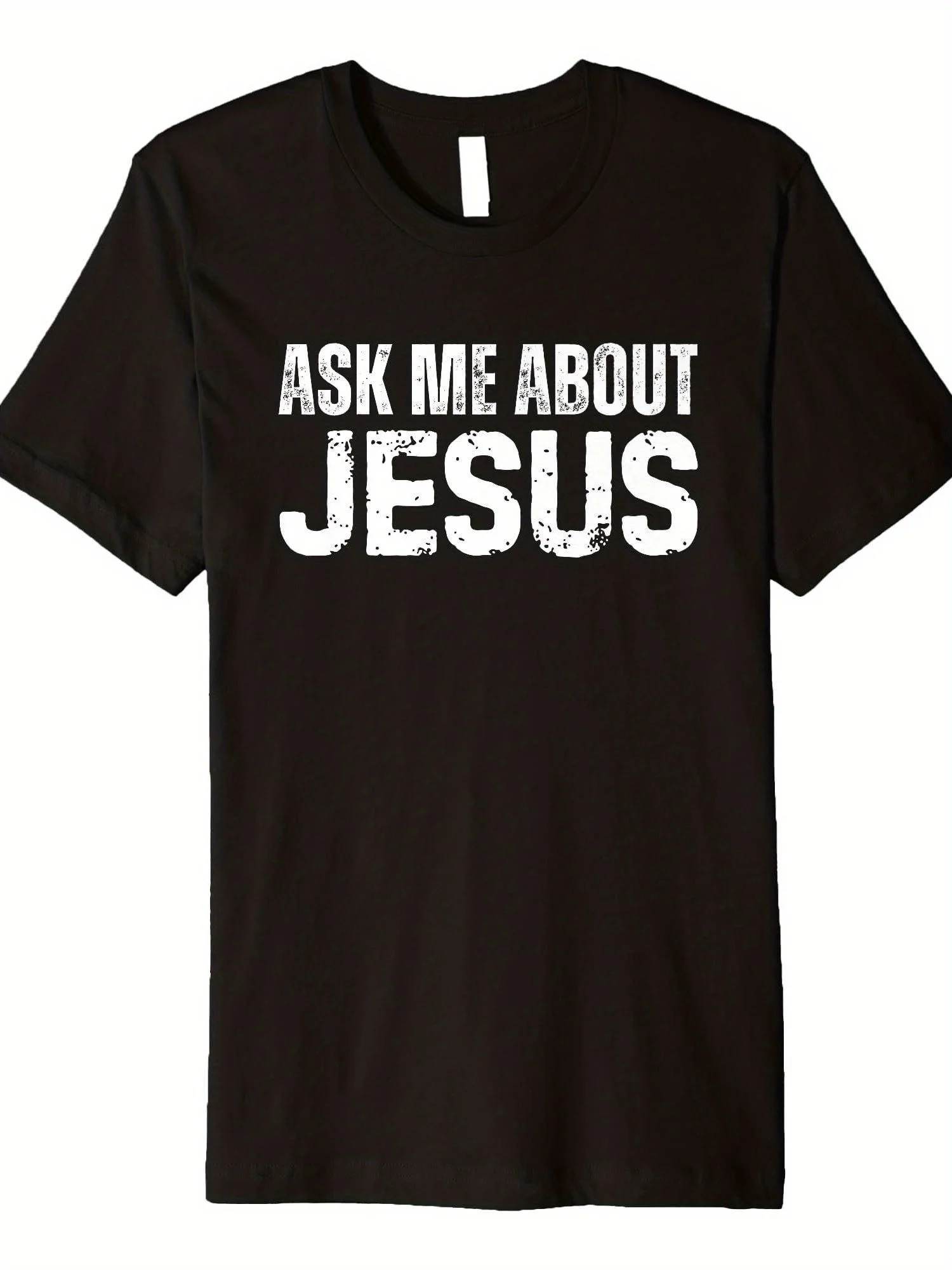 2026 Men'S Heavyweight 220gsm Christian Faith T-Shirt - 