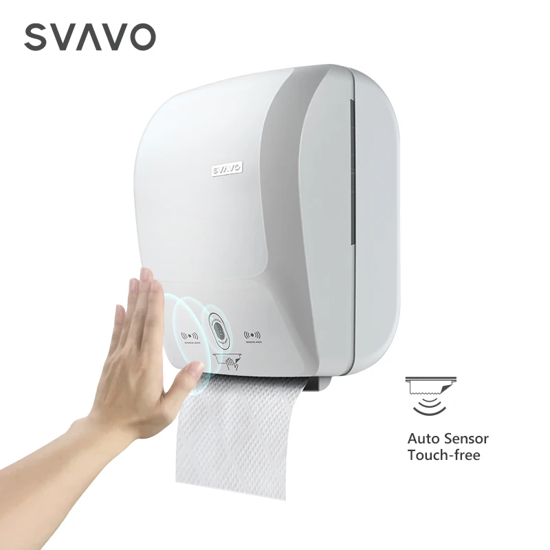 Paper Towel Dispenser Sensor Commercial Luxury Dispensador De Papel Wall Mounted Touchless Jumbo Roll Tissu Holder Automatic