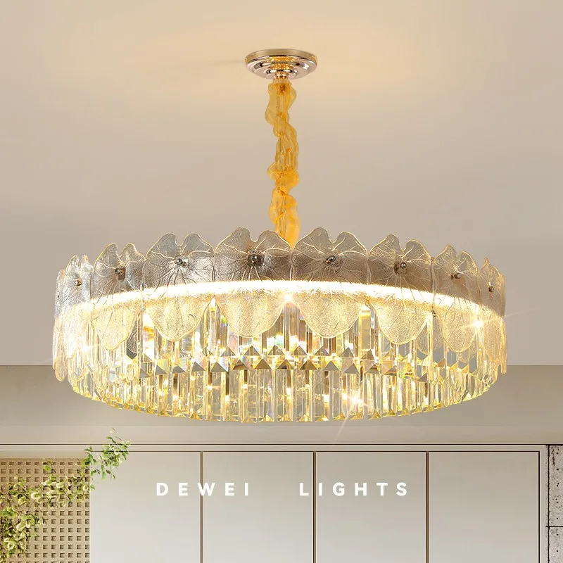 

Crystal Chandelier for Living Room Dining Room French Style Romantic Lighting