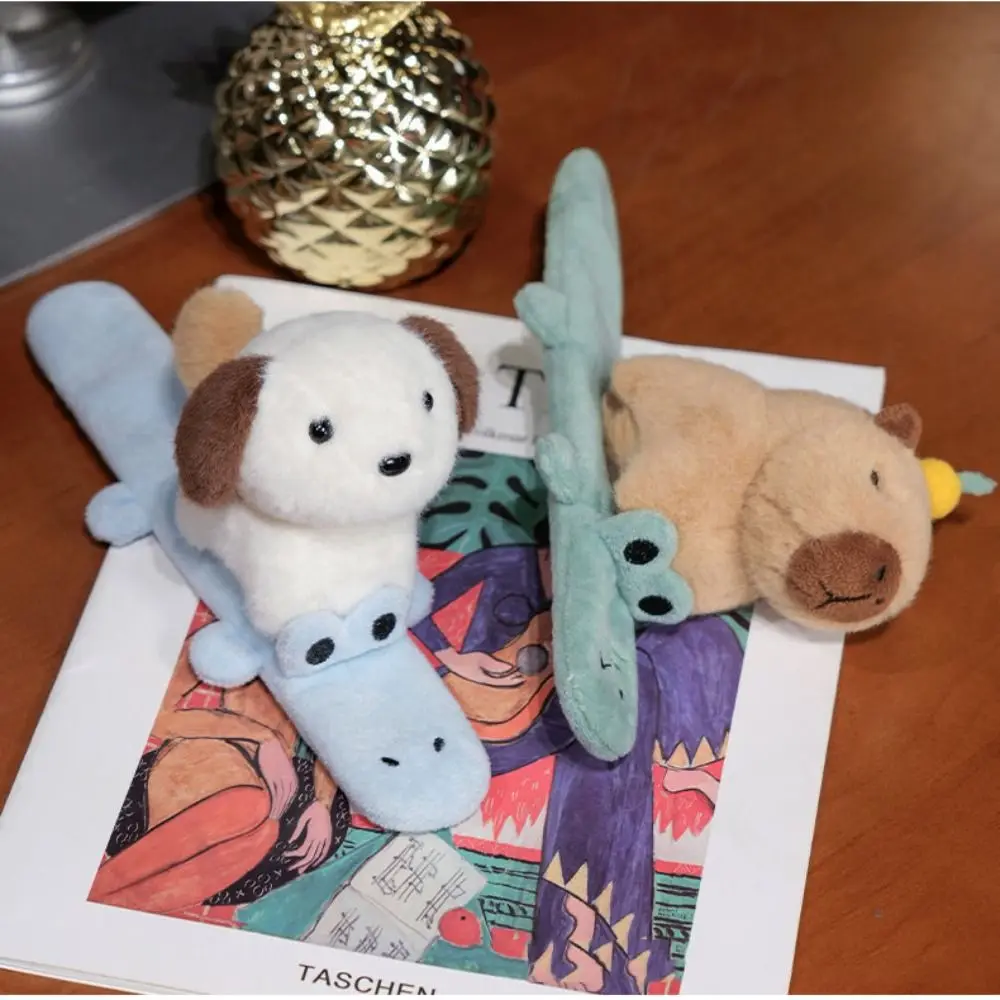 Cat Slap Bracelet Series Wrist Style Cute Doll Plush Doll Slap Bracelet Puppy Soft Capybara Plush Wrist Band Christmas Toy