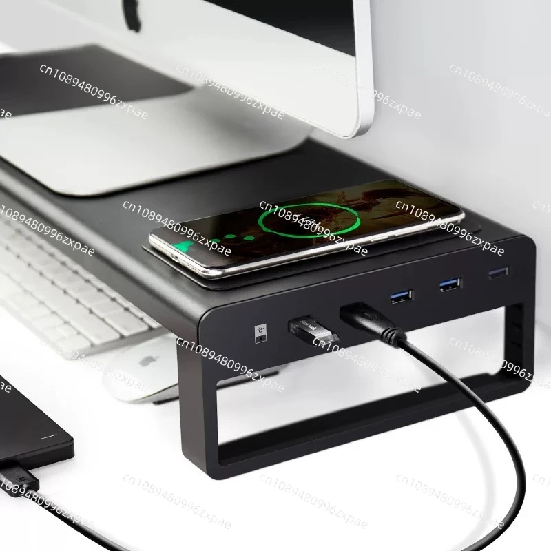 Metal  heightening rack laptop screen holder multi-function usb wireless
