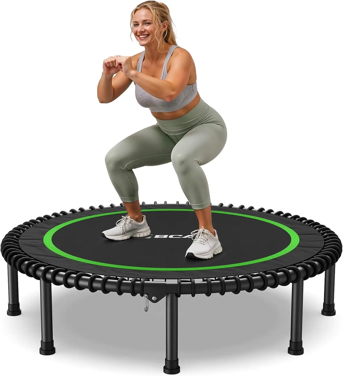 BT2 Mini Rebounder Trampoline for Adults|Bungee|No Handle|FED Fitness