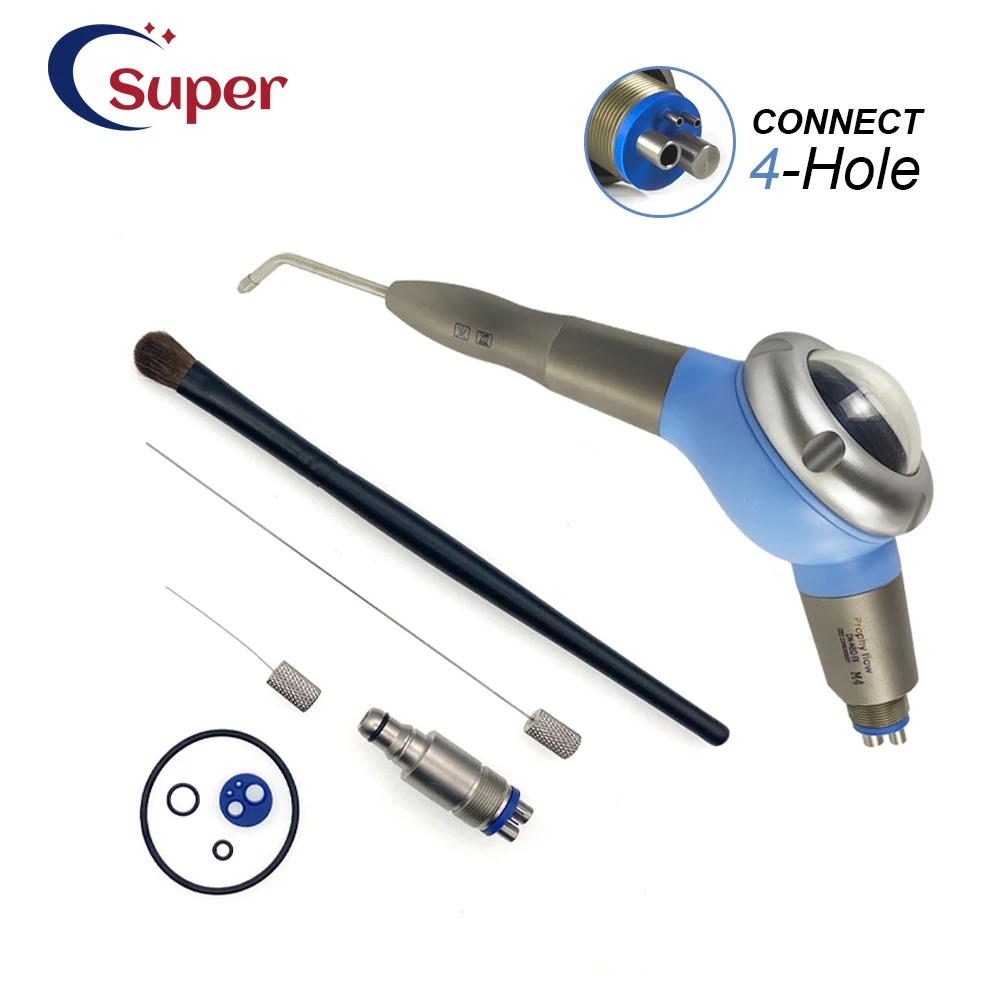 

Titanium Air Prophy Dental Unit Air Polishing oral hygiene 4hole connect Teeth cleaning Tools Dentistry Equipment