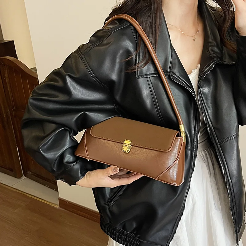 

Корейская версия 2025 года, высококачественная простая сумка для путешествий, темпераментная сумка подмышки, модная модная женская сумка на плечо