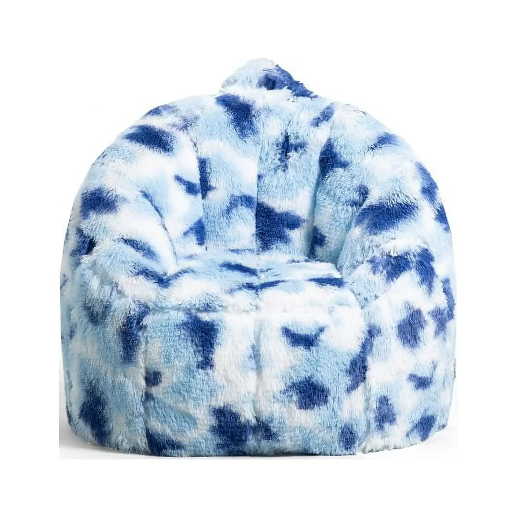 Joey Bean Bag Chair, Plushie, Kids/Teens, 2.5ft, Indigo Tie Dye