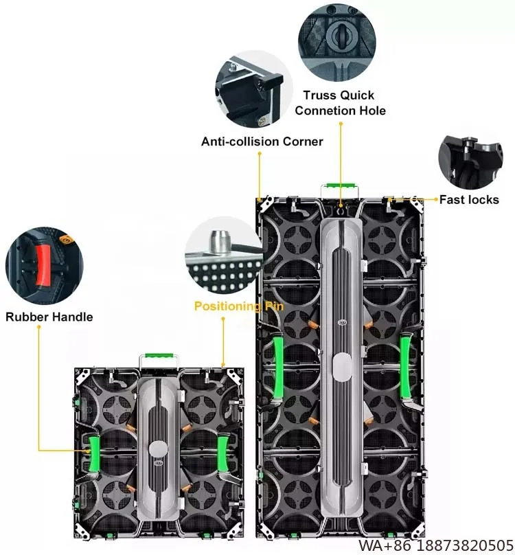 Display a LED Buon prezzo Noleggio IP65 Video Wall impermeabile 500 * 500mm Schermo da pannello 500 * 1000mm Video Wall Concerto