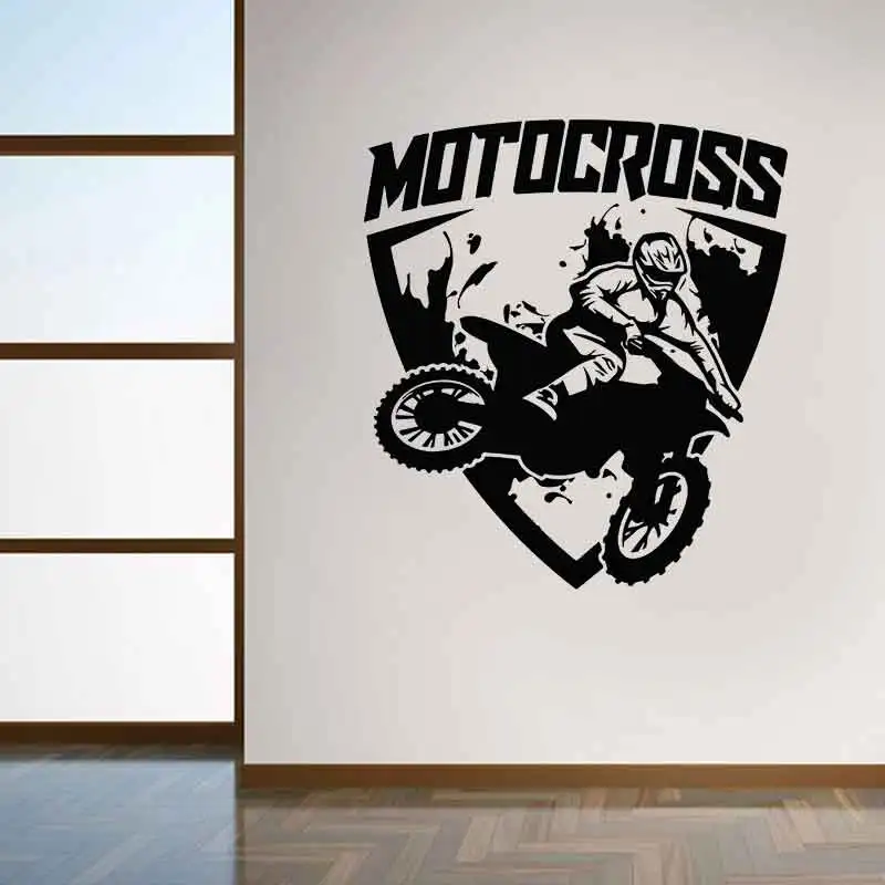 

Mountain Motocross Wall Stickers Extreme Sports Motorcycle Club Wall Decor Art Car Stickers Home Boys Room Decor Wall Stickers09