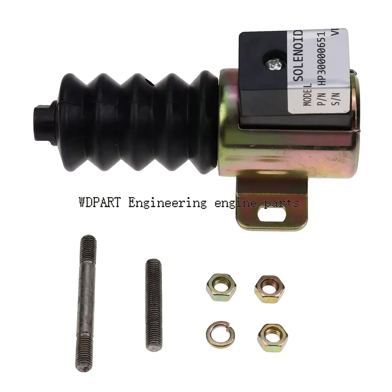 12V Pull Push DC Solenoid RP2307B 40700092 For Murphy 3-Terminals Parts Engines