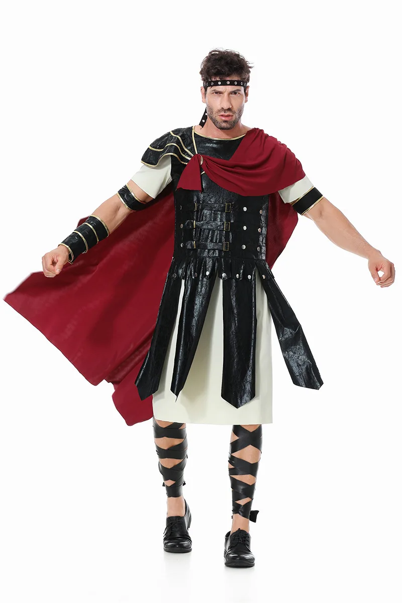 Ancient Roman Spartan Warrior Cosplay Uniforme para Mulheres e Homens, Gladiador, Cavaleiro Xena, Princesa César, Traje de Halloween, Palco Show