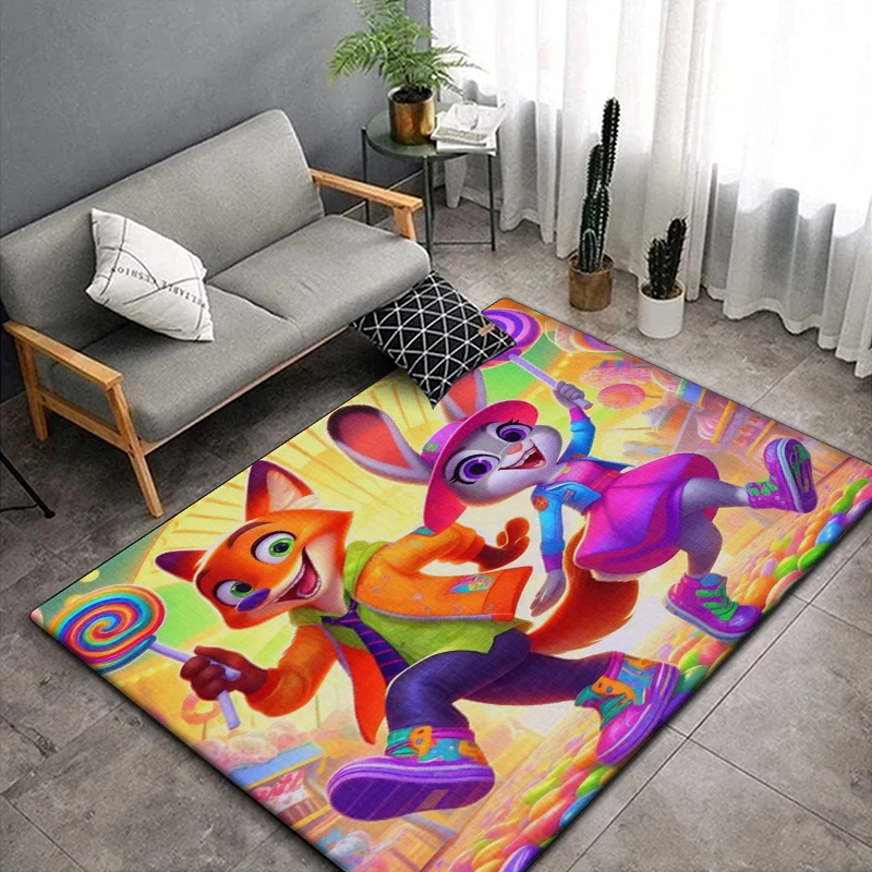 Zootopia, Zudy, Nick Fantasy cute Carpet for children,Living room floor mat Kitchen mat Children's art Mat,bedroom decor rugs