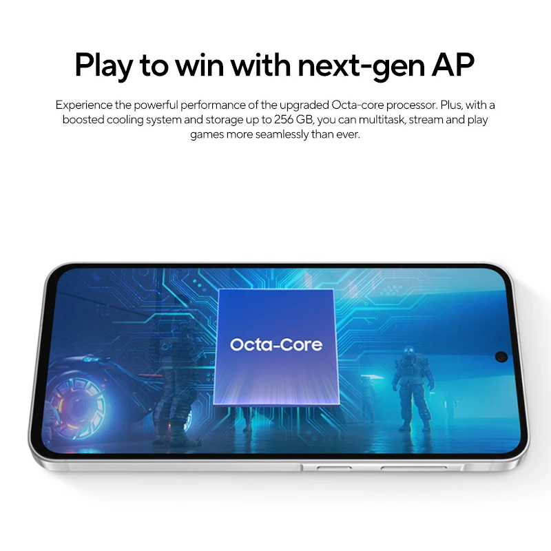 الإصدار العالمي Samsung A56 SM-A5660 Exynos 1580 6.7 "1080 x 2340 AMOLED 120 هرتز 50MP + 12MP * 2 + 5MP 5000mAh Type-c 2 Nano-SIM